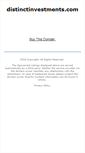 Mobile Screenshot of distinctinvestments.com