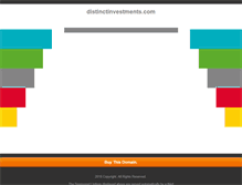 Tablet Screenshot of distinctinvestments.com